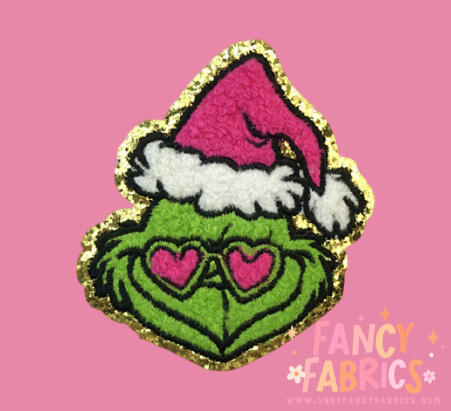 Heart Eyes Grinch | Iron On Patch