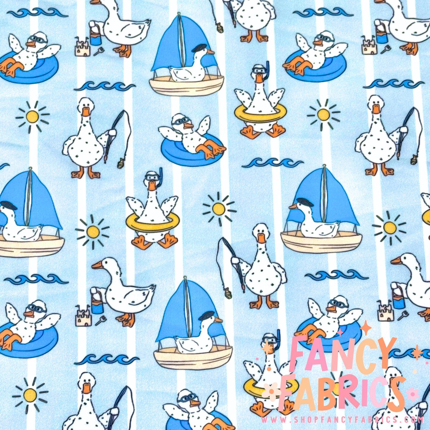 Seaside Geese | Swim | 6x6 Scaling | Ready To Ship