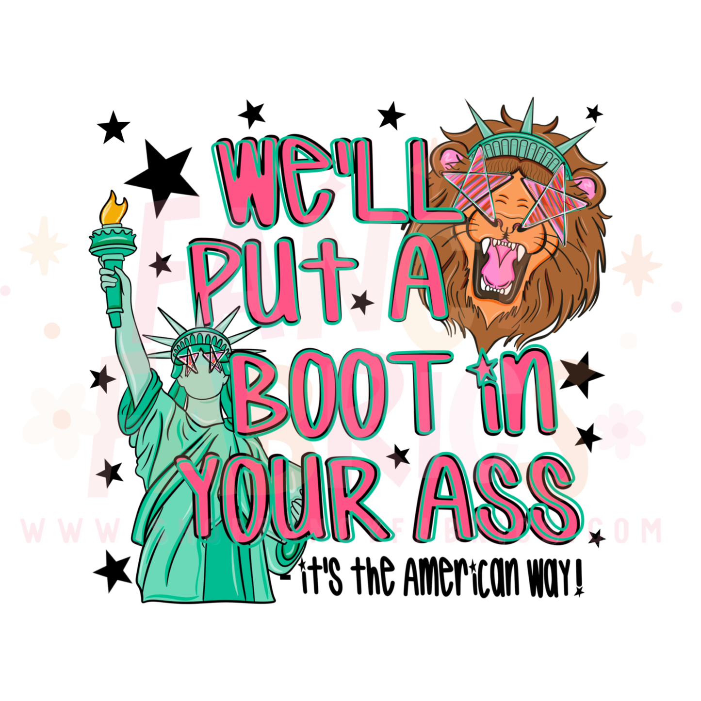 The American Way | Adult Size | DTF Transfer | Ready To Ship