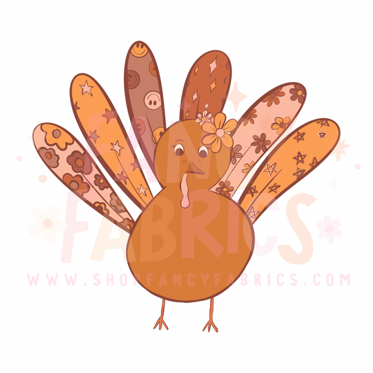 Pattern Turkey | Toddler Size | DTF Transfer