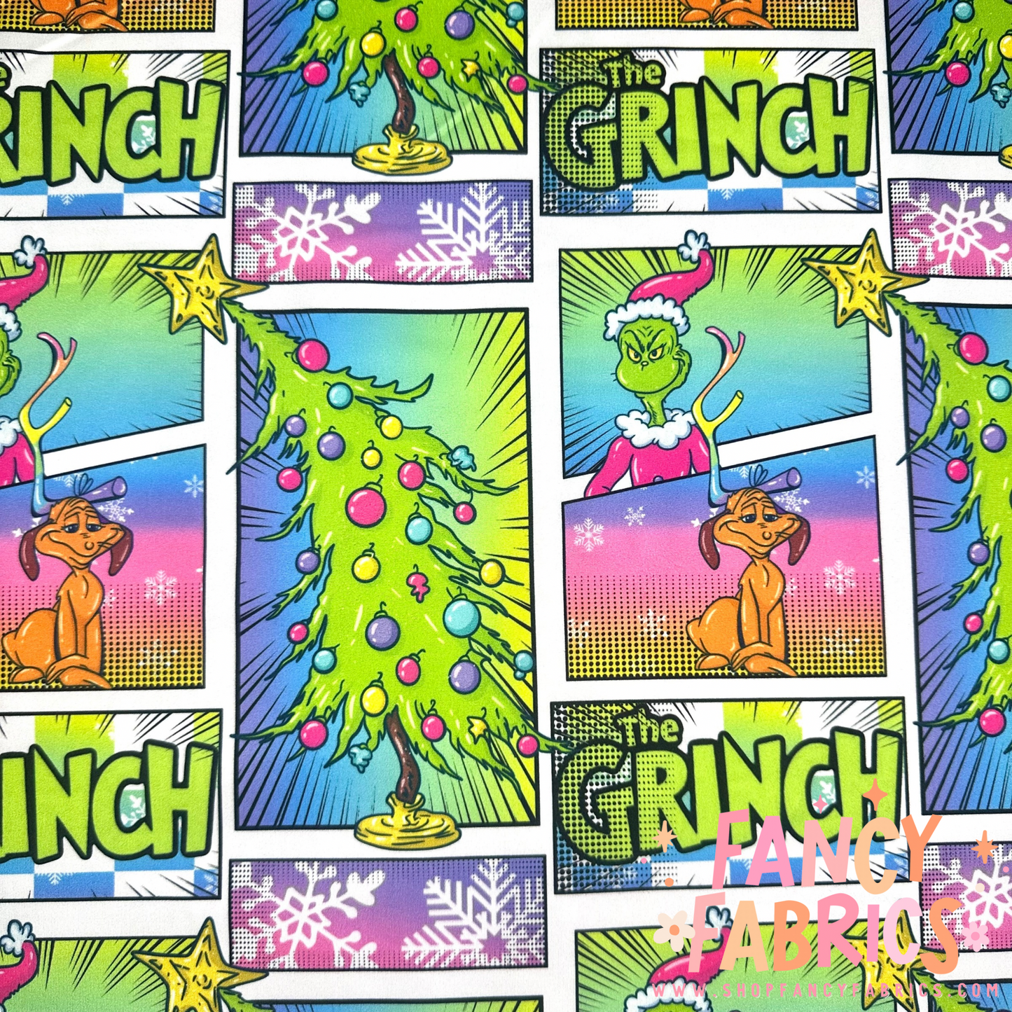 Grinch Patchwork | 8x8 Scaling | DBP | Ready To Ship