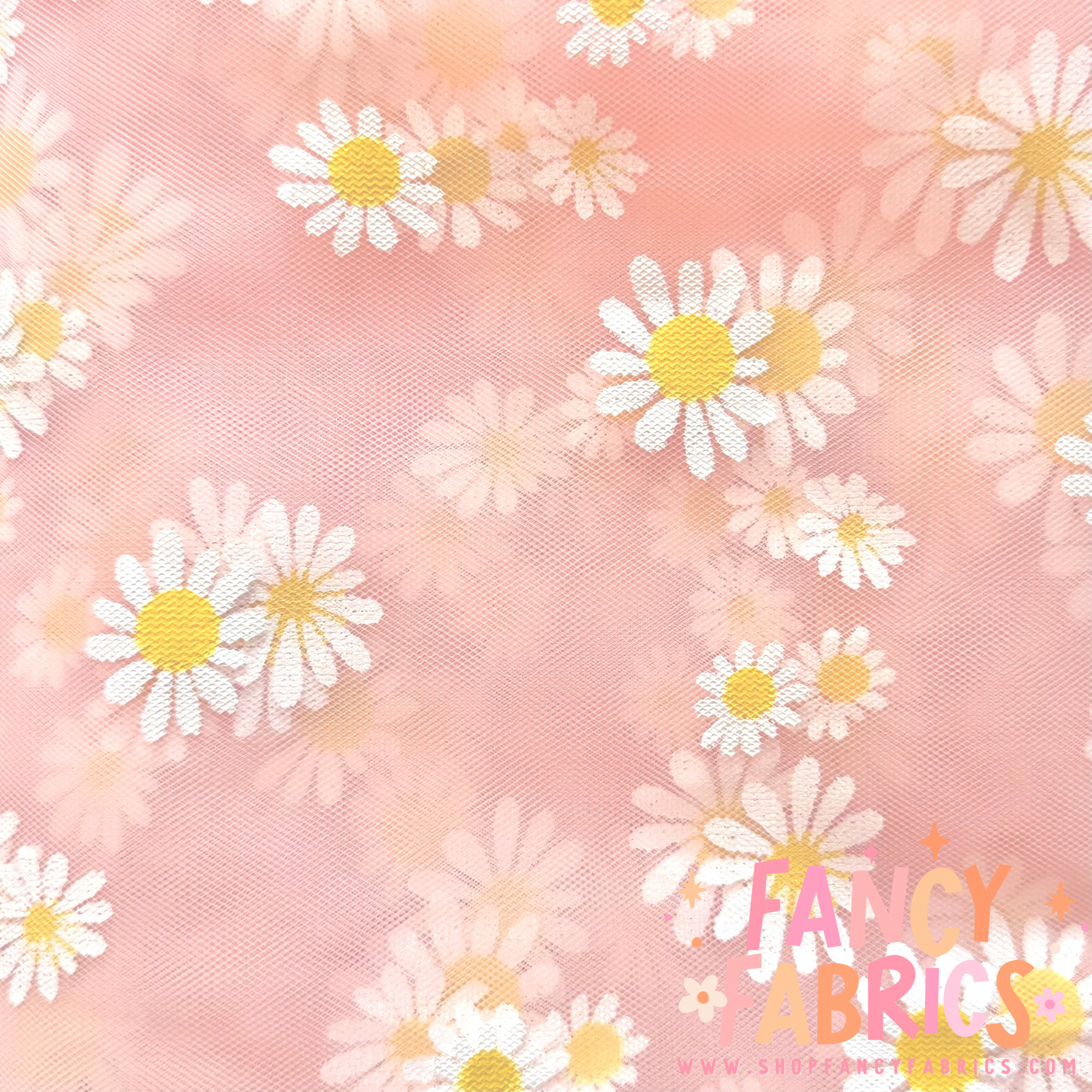 Stamped Daisy (Soft Coral) | Mesh | Ready To Ship