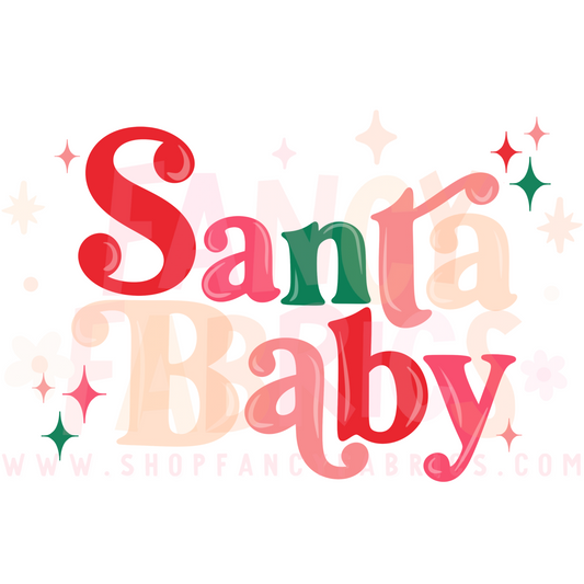 Santa Baby (Sparkles) | Adult Size | DTF Transfer | Ready To Ship