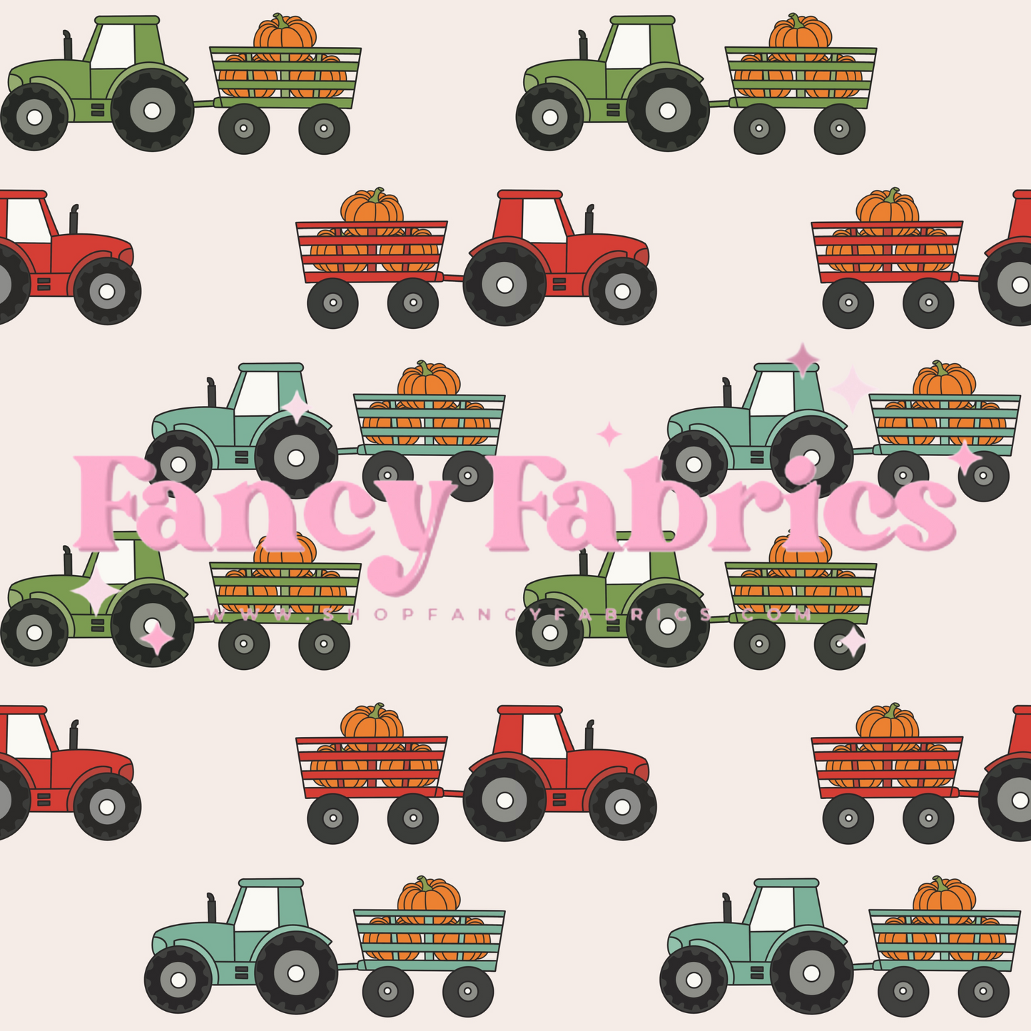 Pumpkin Tractors | PREORDER | By The Yard