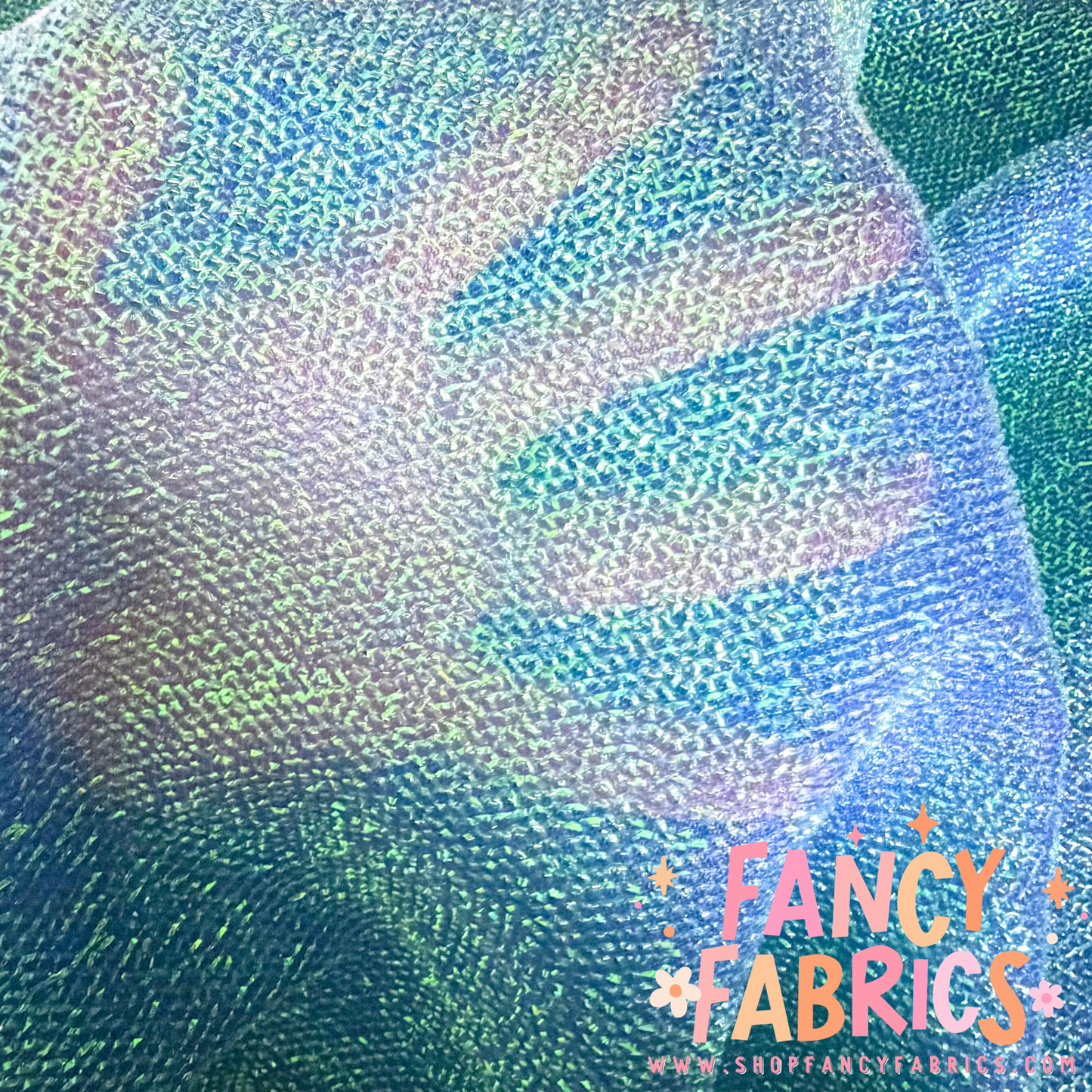 Icy Blue | Tinsel Fabric | Ready To Ship