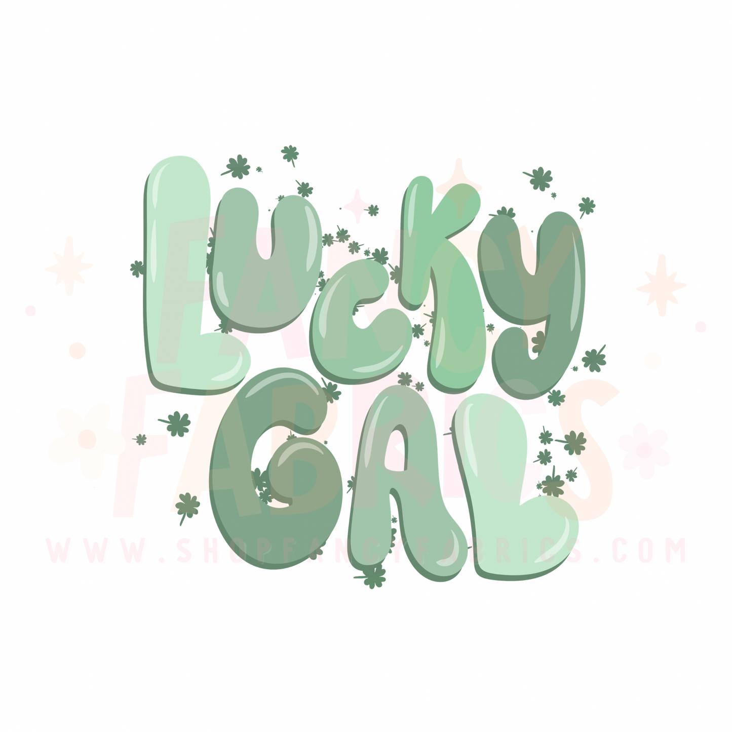 Lucky Gal | Adult Size | DTF Transfer | Ready To Ship