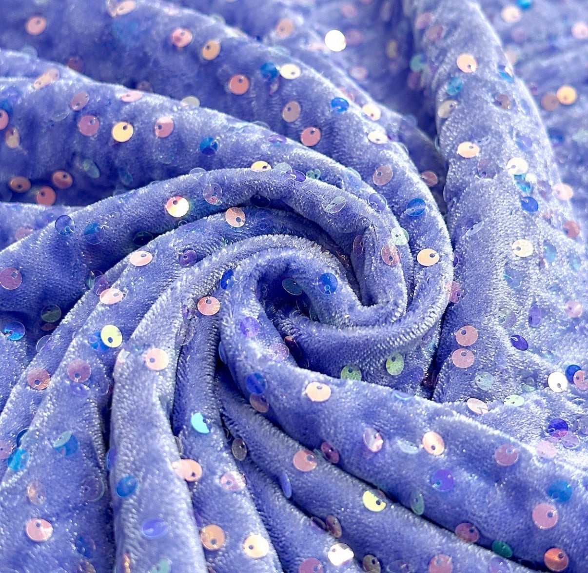 Periwinkle | Stretch Sequin Velvet | Ready to Ship