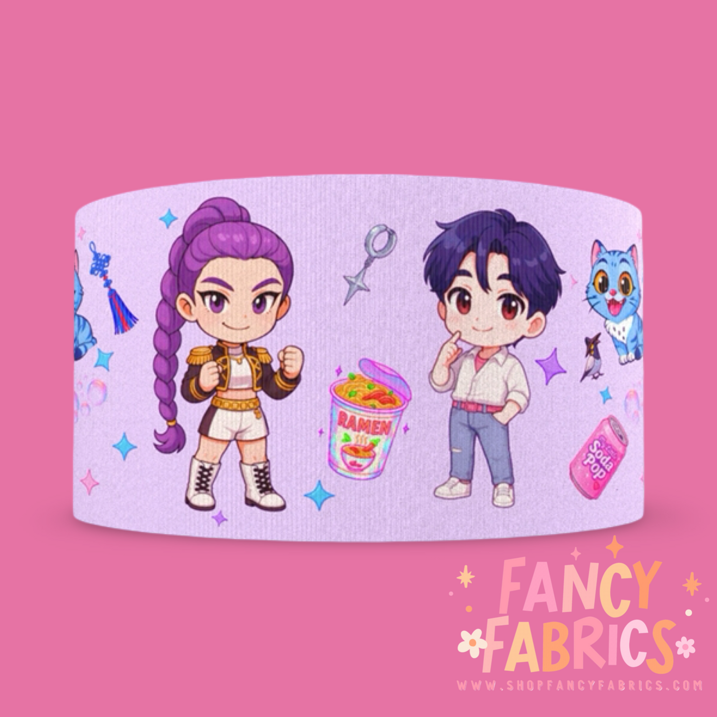 KPop | 3" Single Sided | Printed Ribbon | Ready To Ship