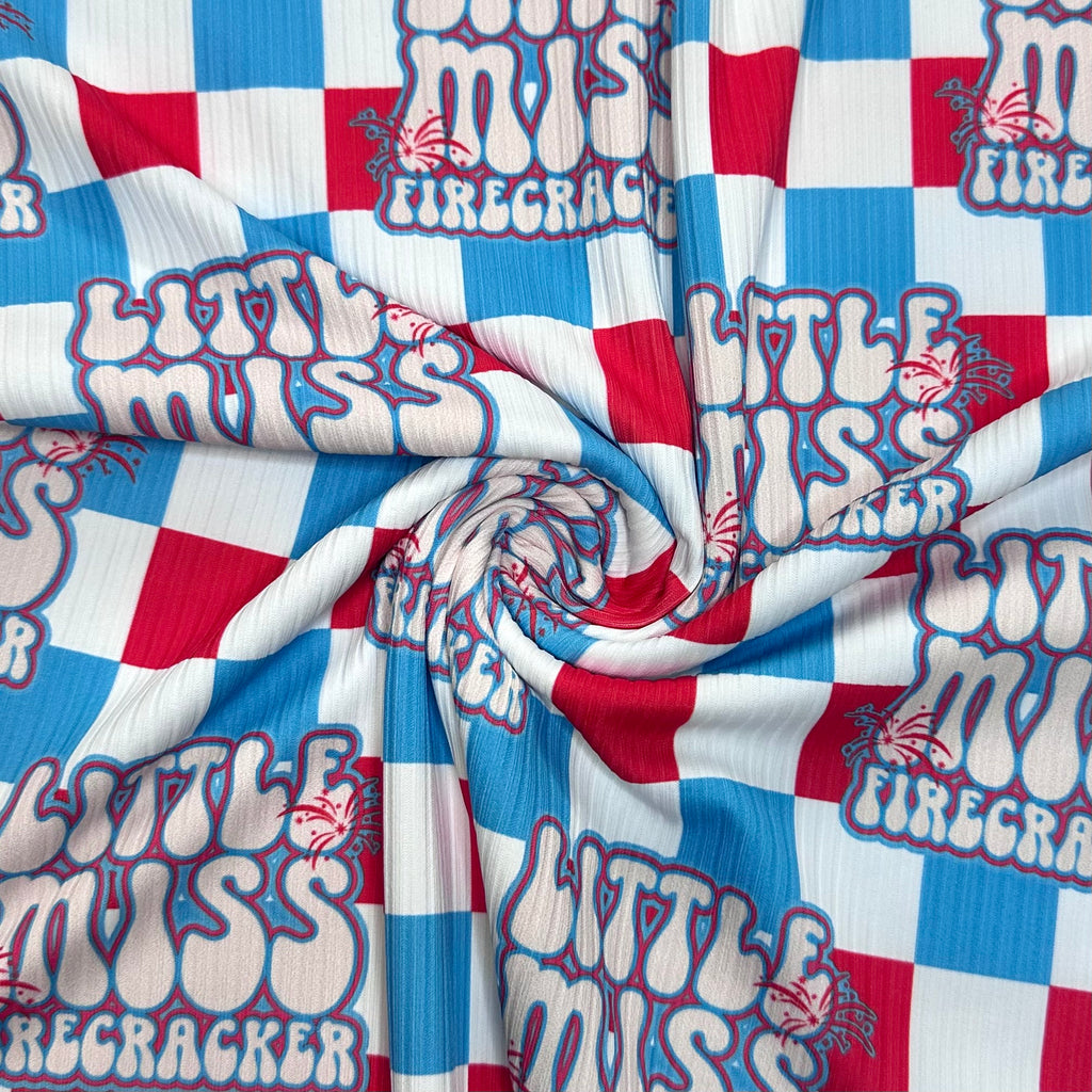 Little Miss Firecracker | 6x6 Scaling | Skinny Rib | Ready To Ship