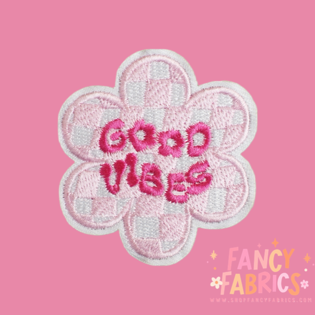 Good Vibes Flower | Iron On Patch