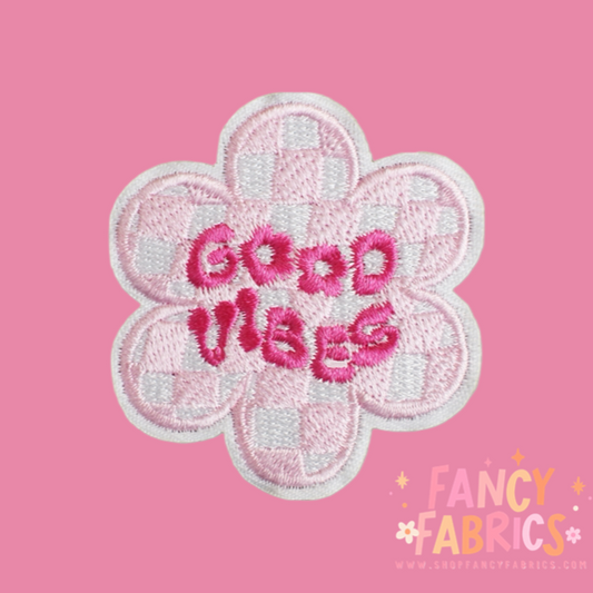 Good Vibes Flower | Iron On Patch