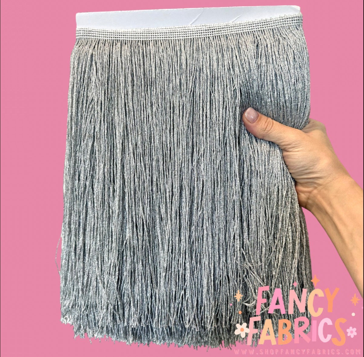 Silver | XL Metallic Fringe | Ready To Ship