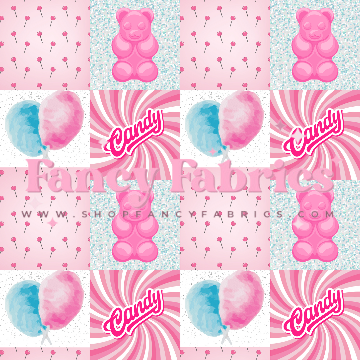 Cotton Candy Patchwork | PREORDER | By The Yard