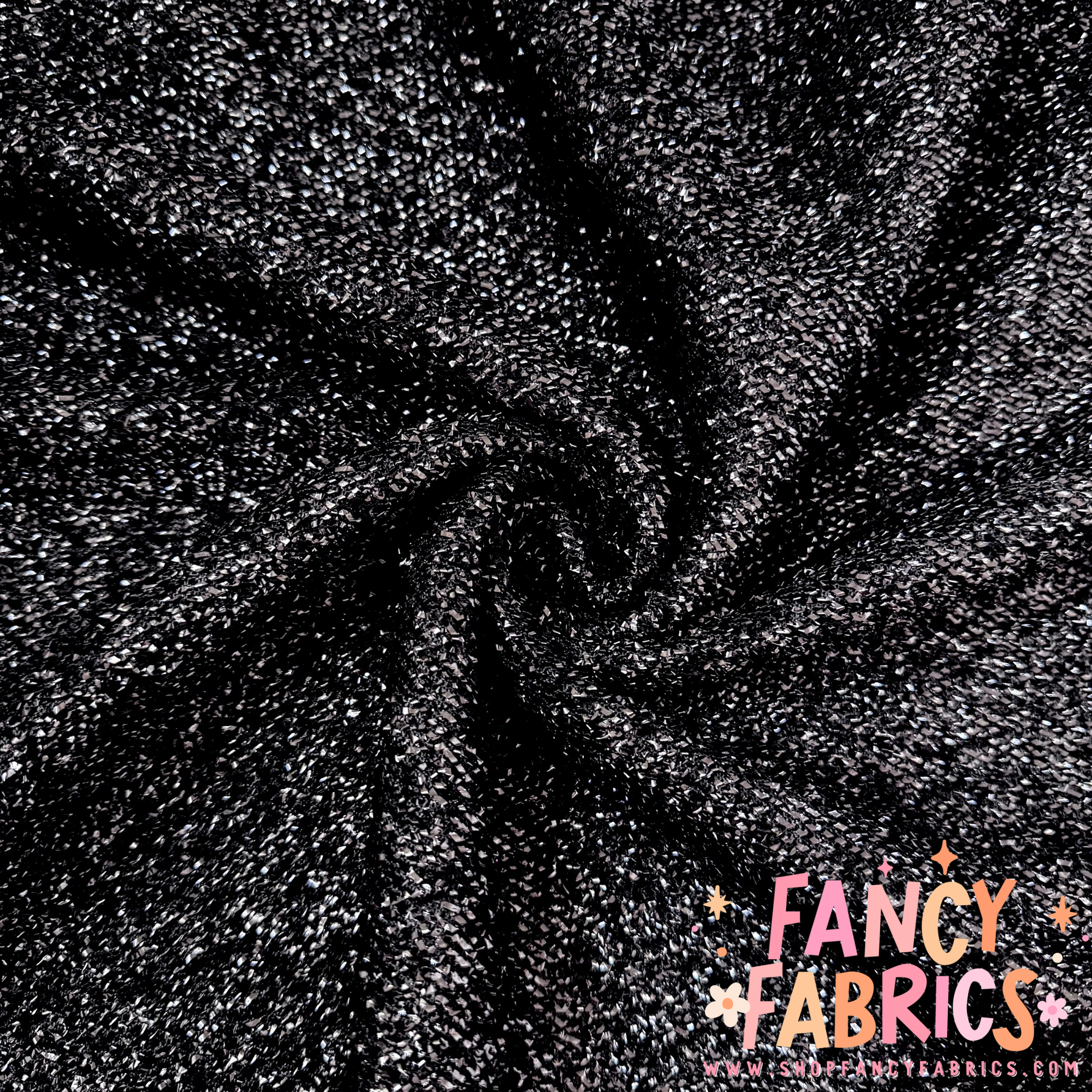 Black | Tinsel Fabric | Ready To Ship