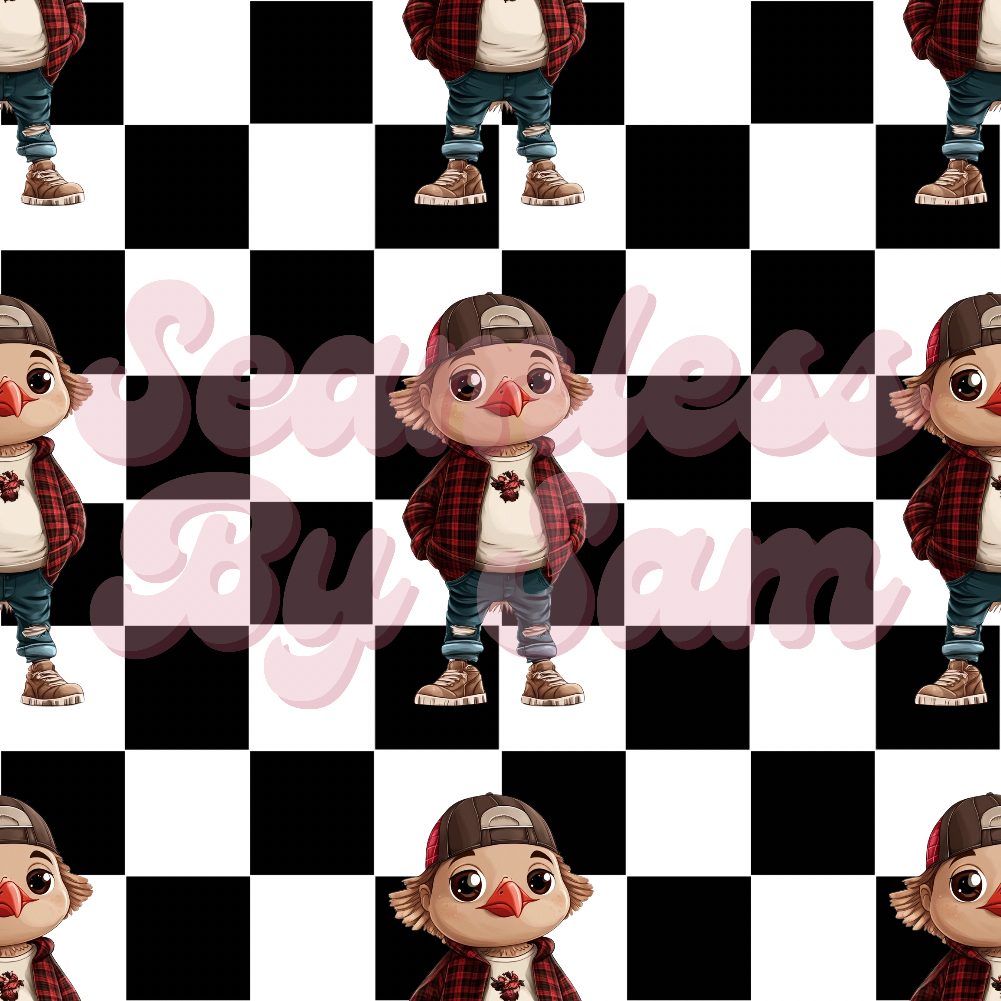 Cool Turkeys | Seamless File | Digital Download