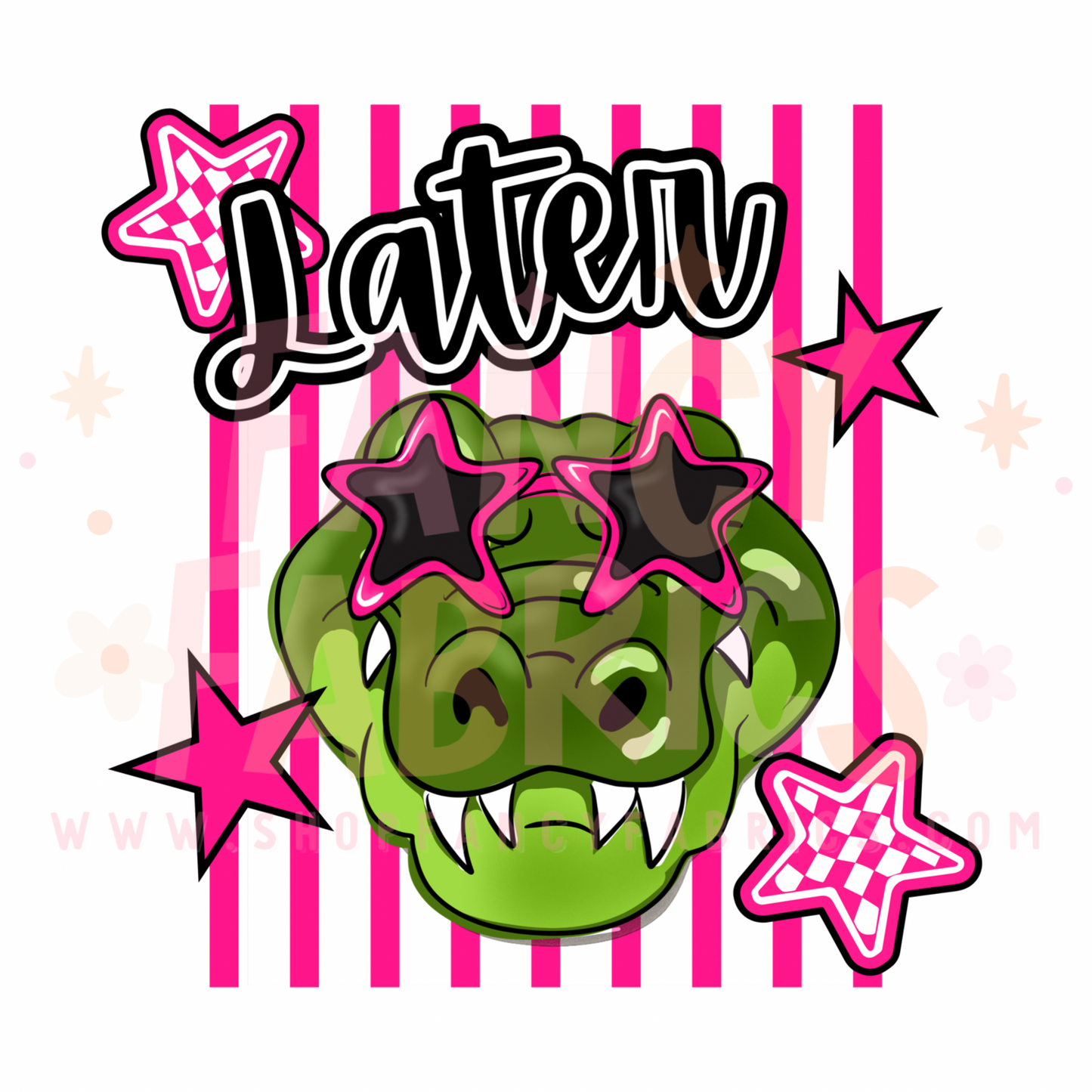 Later Gator (Pink) | Child Size | DTF Transfer