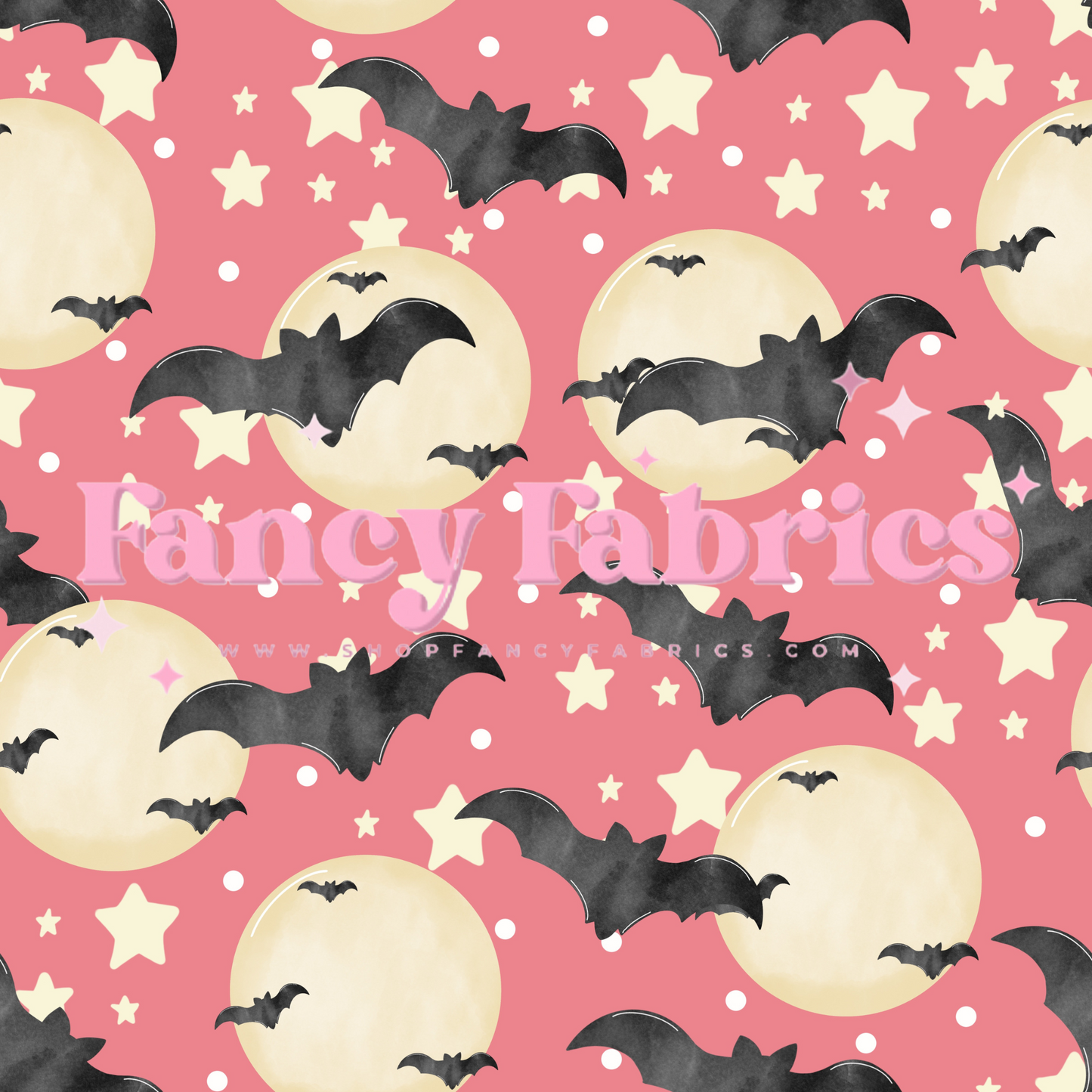 Batty Night (Pink) | PREORDER | By The Yard