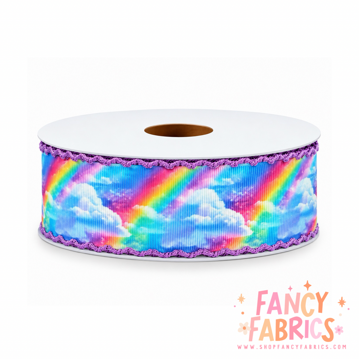 Rainbows | 2" Single Sided | Moonstitch Printed Ribbon | Ready To Ship