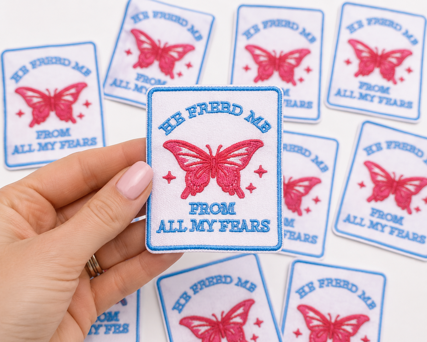 He Freed Me | Iron On Patch