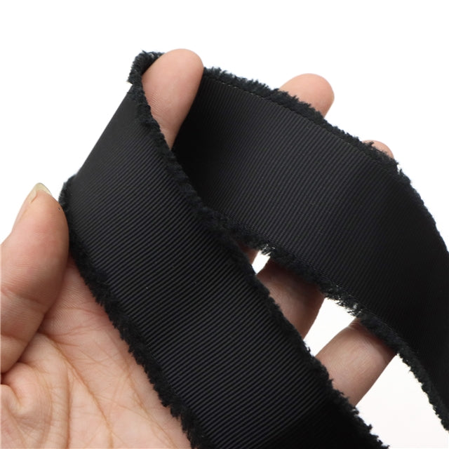 Bright Pink (Fuzzy Edge) | 1.5" Single Sided | Grosgrain Ribbon | Ready To Ship