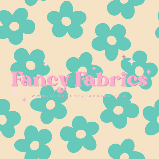 Simple Blue Flowers | PREORDER | By The Yard