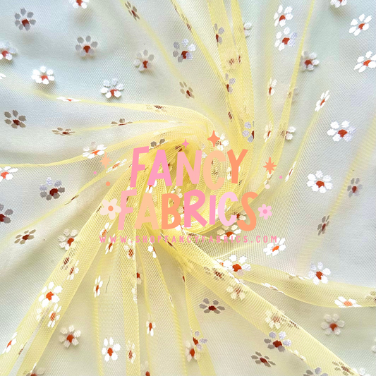 Yellow | Tiny Daisy Mesh | Ready To Ship