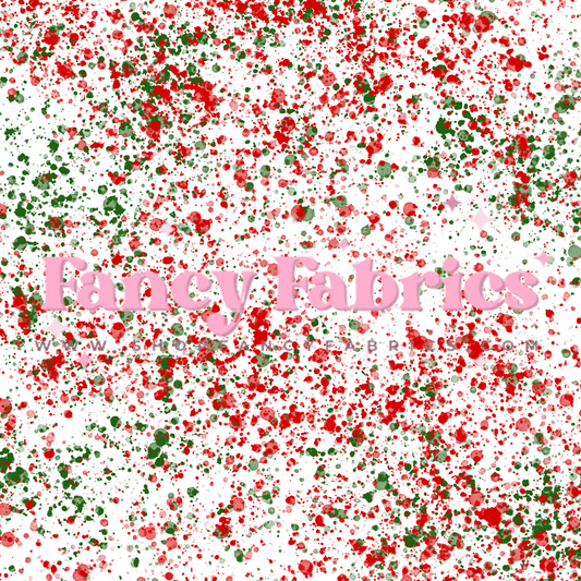 Creative Graphics | Christmas Paint Splatter | PREORDER | By The Yard