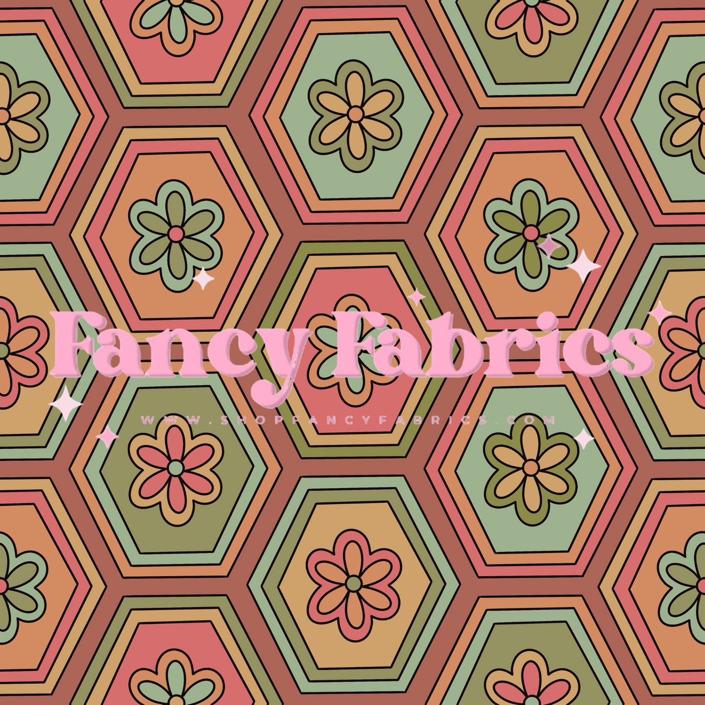 Lauren Liza Designs | Autumn Hexagons 3 | PREORDER | By The Yard