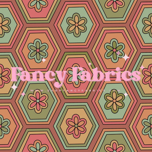 Lauren Liza Designs | Autumn Hexagons 3 | PREORDER | By The Yard