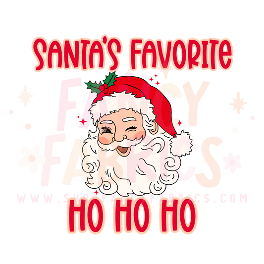 Santa's Favorite Ho | Adult Size | DTF Transfer | Ready To Ship