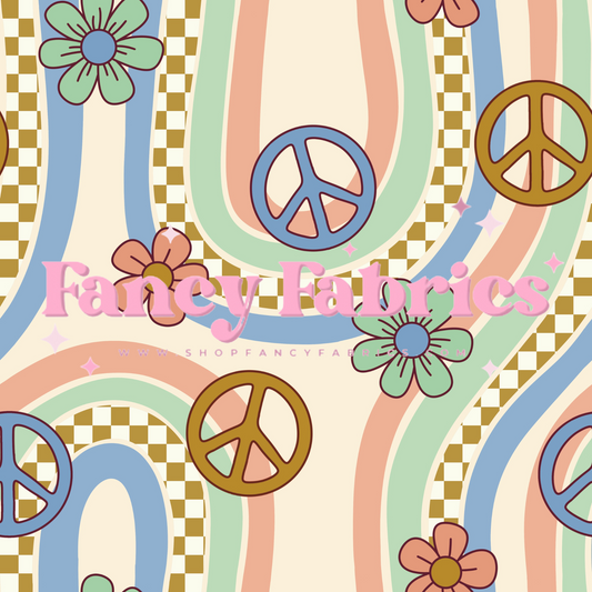 Lauren Liza Designs | Swirls Peace | PREORDER | By The Yard