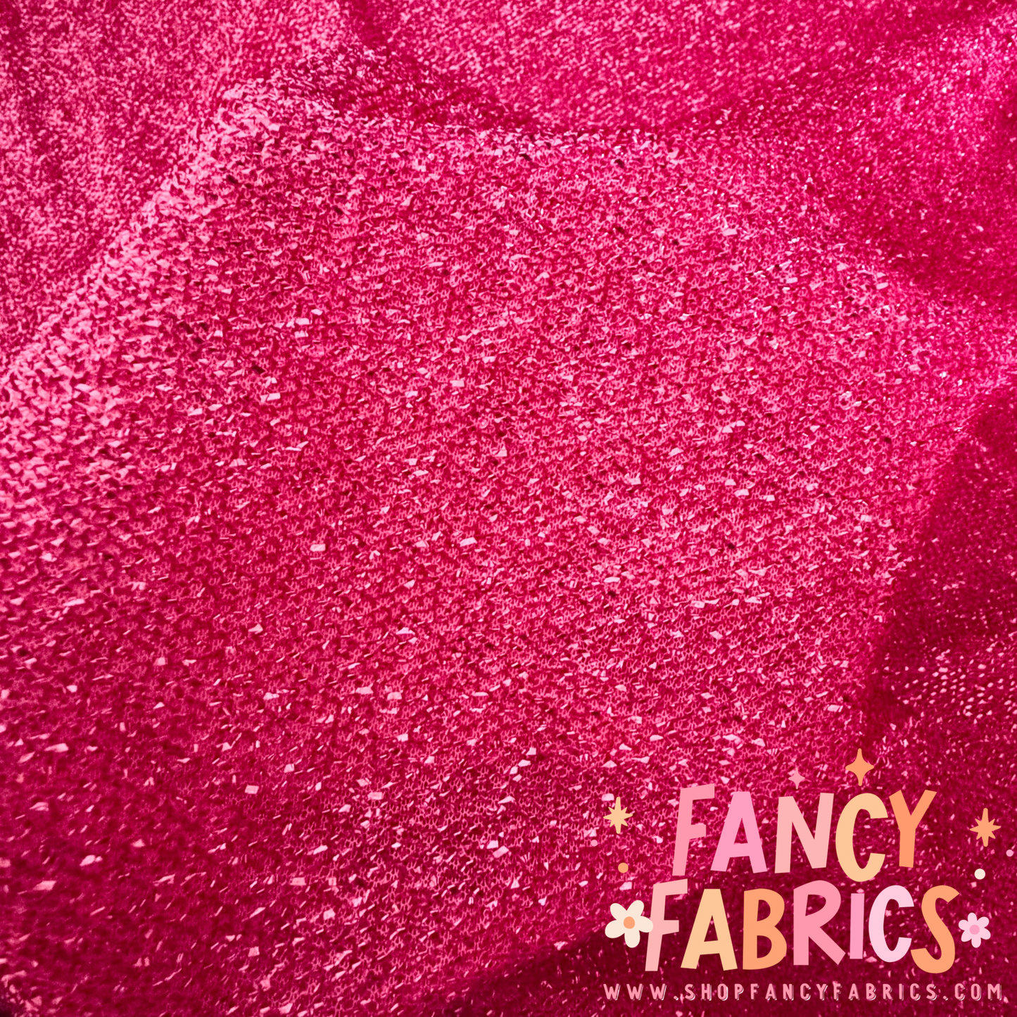 Bright Pink | Tinsel Fabric | Ready To Ship