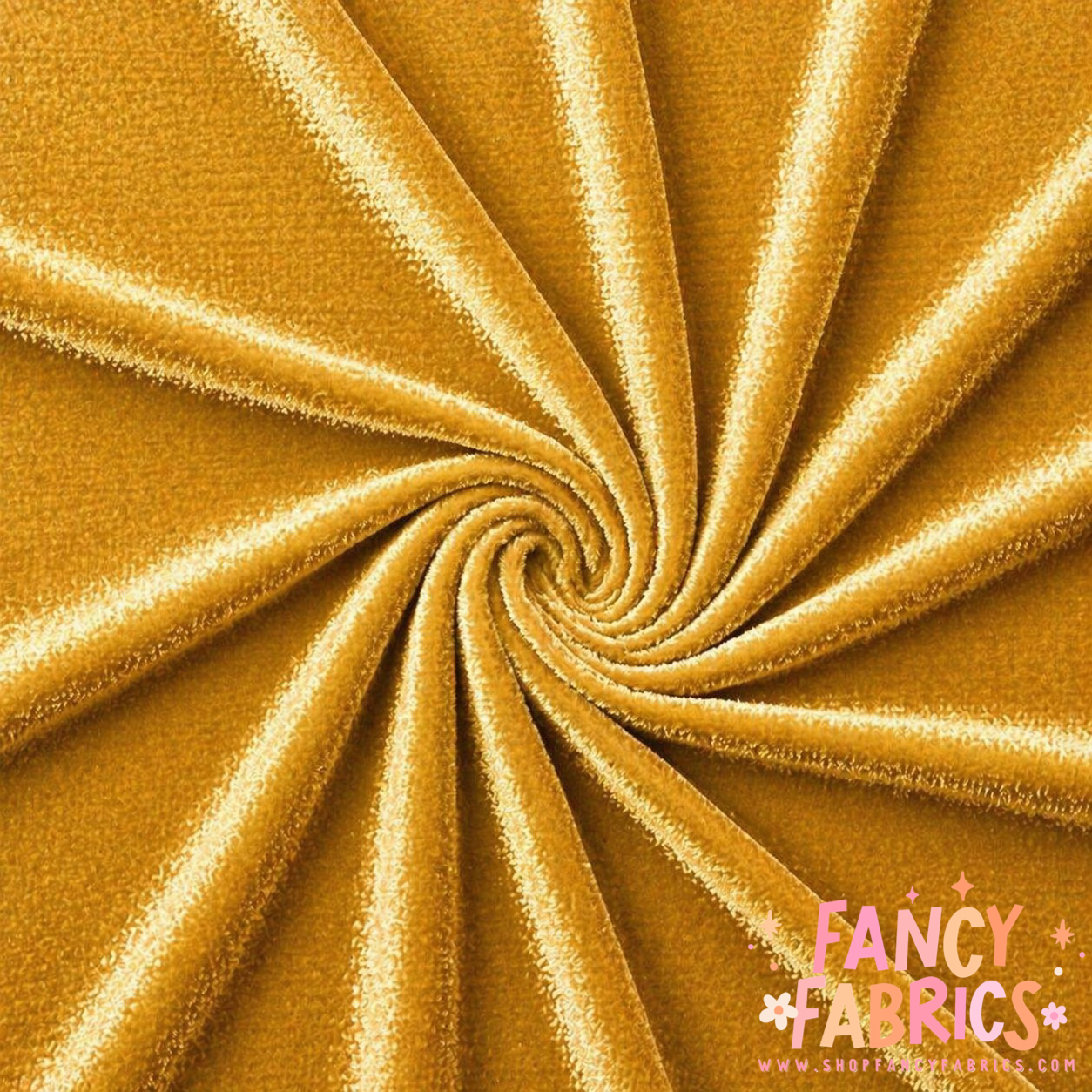 Gold | Solid Stretch Velvet | Ready To Ship