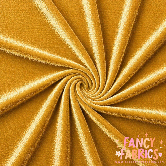 Gold | Solid Stretch Velvet | Ready To Ship
