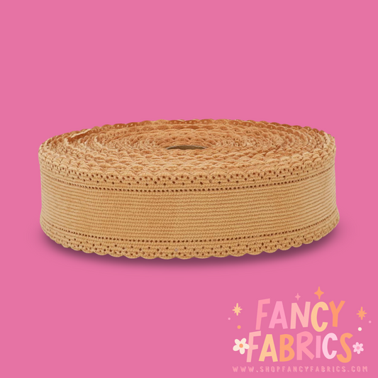 Cognac | 1.5" Single Sided | Corduroy Ribbon | Ready To Ship
