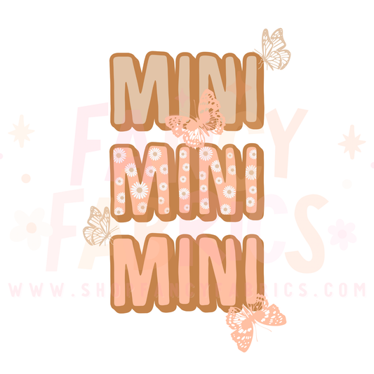 Mini (Butterflies) | Child Size | DTF Transfer
