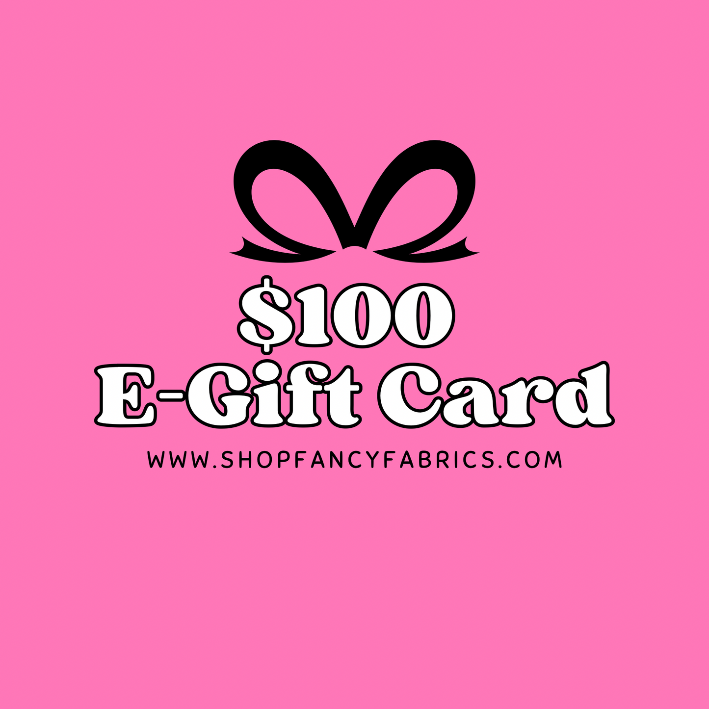 Fancy Fabrics Gift Card | E-Gift Card | Promo Code