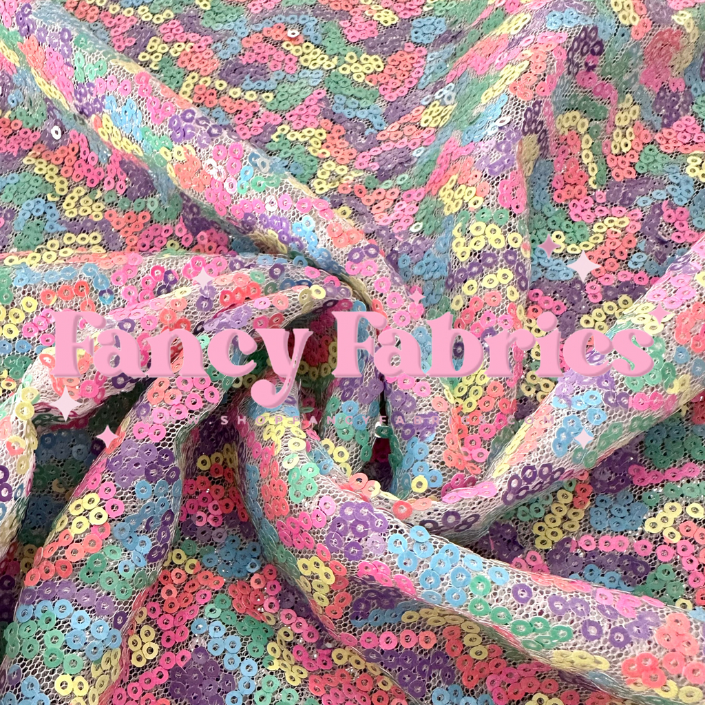 Multi | Stretch Sequin Mesh | Ready To Ship