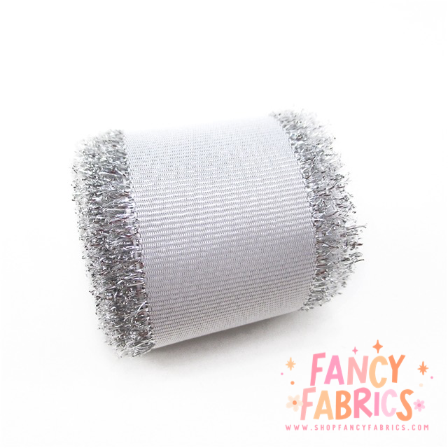 Light Silver (Metallic Edge) | 1.5" Single Sided | Layer Ribbon | Ready To Ship