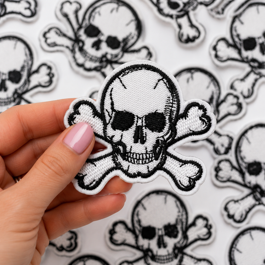 Skull + Bones | Iron On Patch