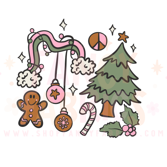 Groovy Christmas | Child Size | DTF Transfer