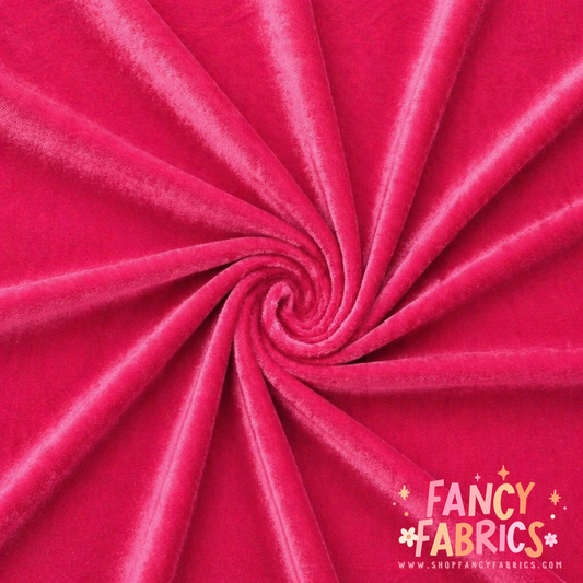 Pink | Solid Stretch Velvet | Ready To Ship