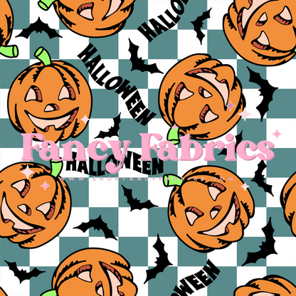 Pumpkin Checkers 3 | PREORDER | By The Yard