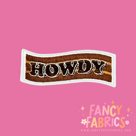 Howdy | Iron On Patch