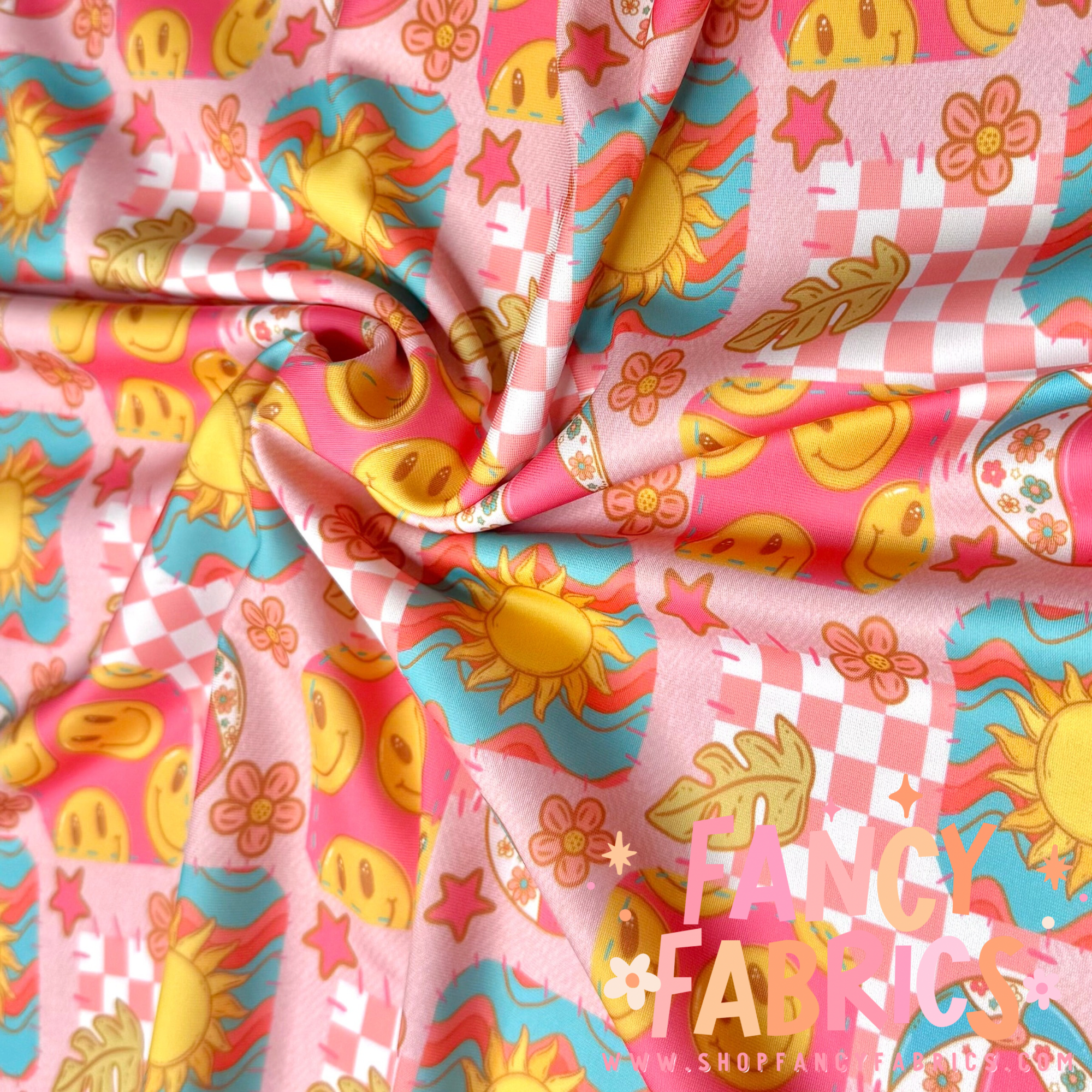 Summer Checkers | Swim | 4x4 Scaling | Ready To Ship