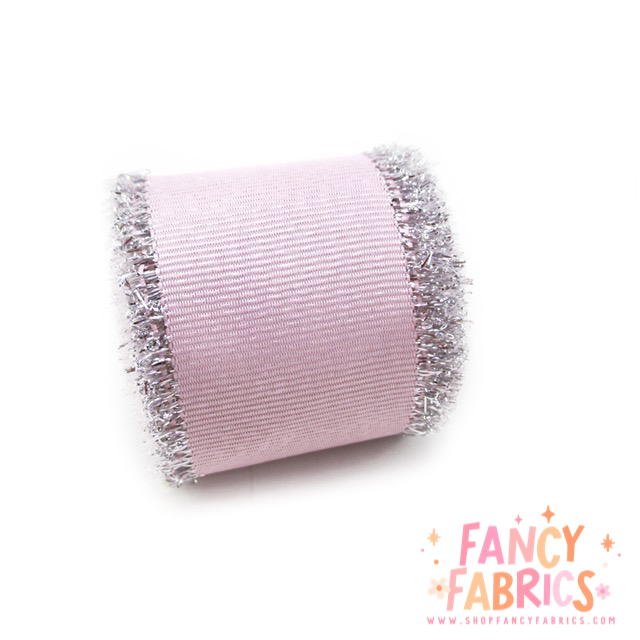 Pink (Metallic Edge) | 1.5" Single Sided | Layer Ribbon | Ready To Ship