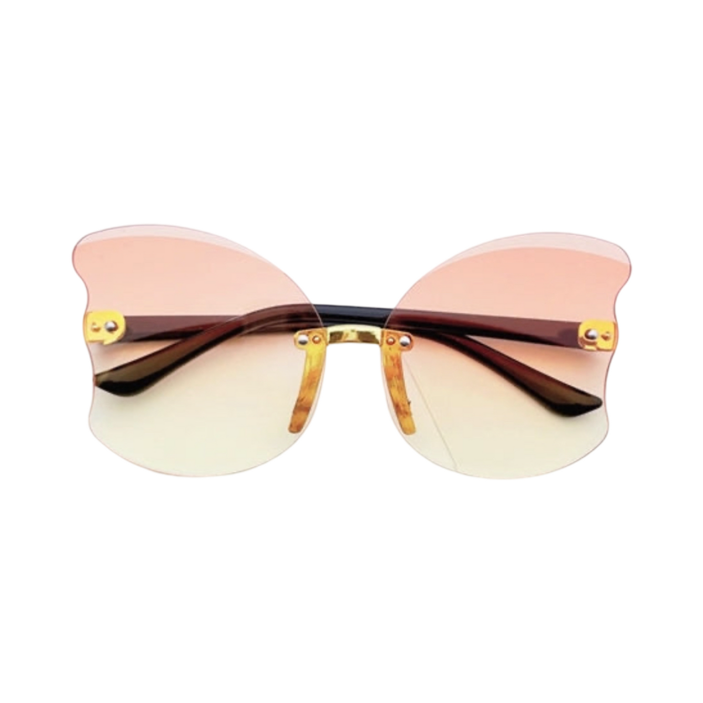 Orange + Yellow Transparent Butterfly | RTS Sunnies