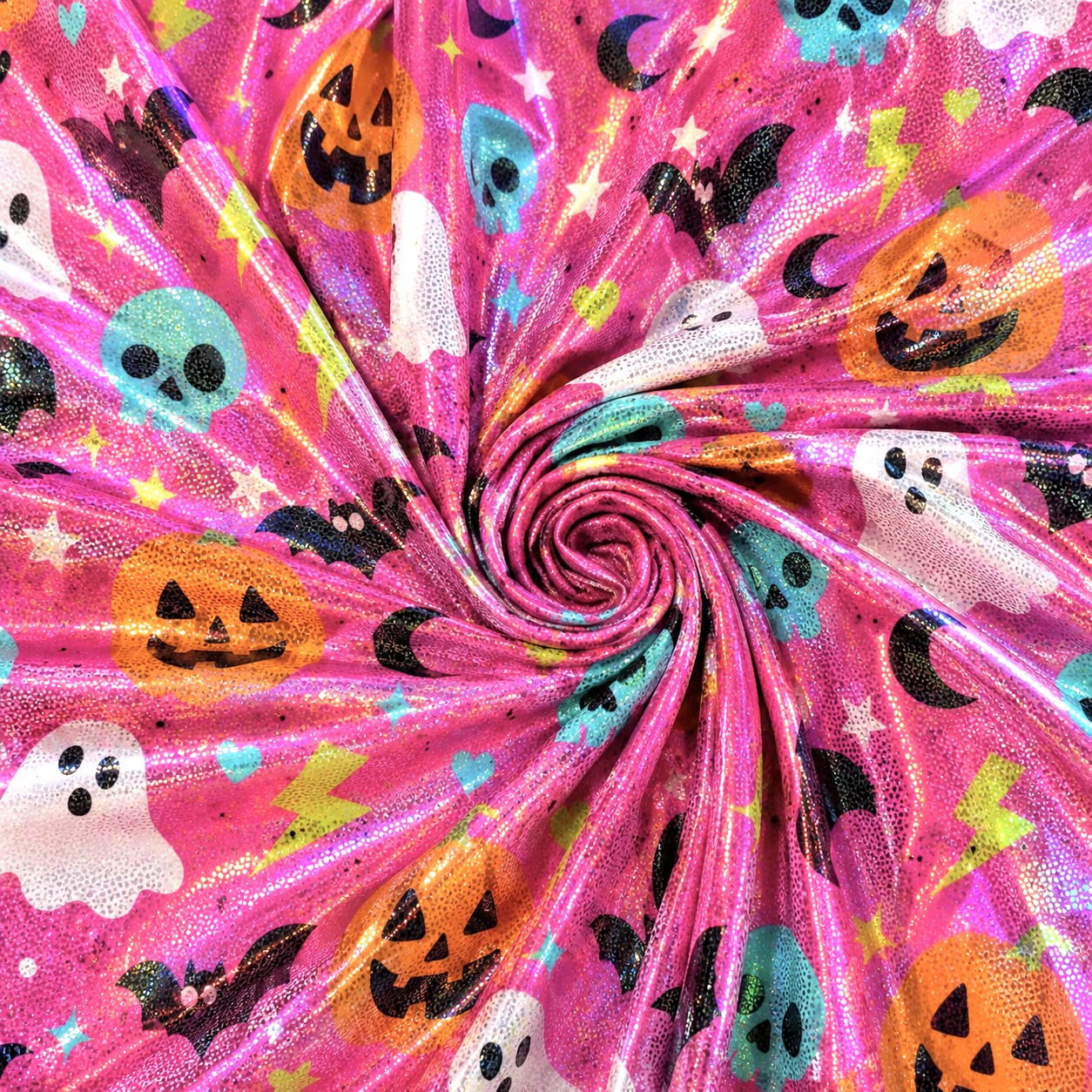 Pink Spooky Friends | 6x6 Scaling | Printed Holographic | Ready To Ship