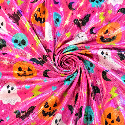 Pink Spooky Friends | 6x6 Scaling | Printed Holographic | Ready To Ship
