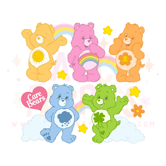 Rainbow Bears | Child Size | DTF Transfer